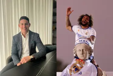 El colombiano hizo una publicación en sus redes sociales y en paralelo el Real Madrid celebraba su nuevo título.