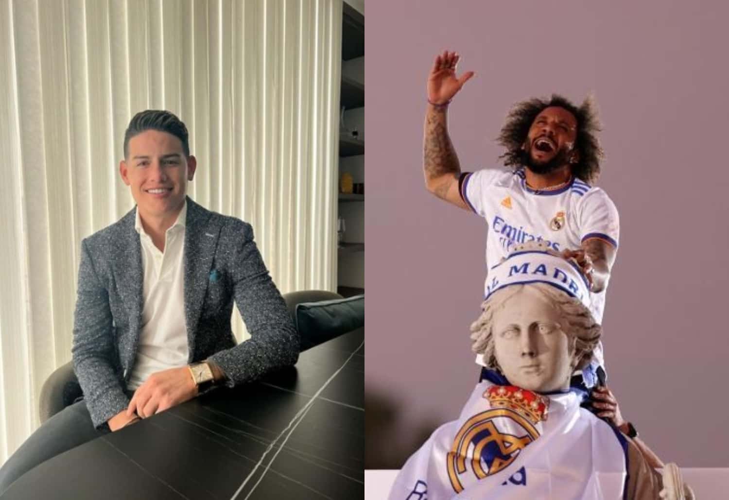 El colombiano hizo una publicación en sus redes sociales y en paralelo el Real Madrid celebraba su nuevo título.