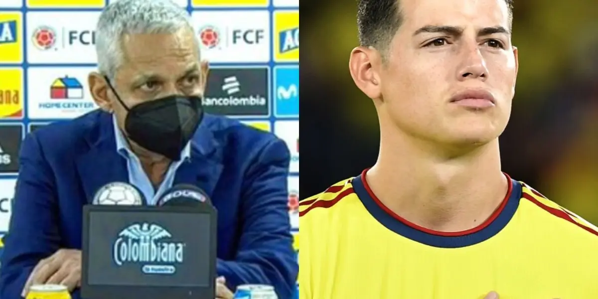 El colombiano James Rodríguez aún espera estar con la Selección Colombia a finales de marzo y desde la distancia le manda una indirecta a Reinaldo Rueda.