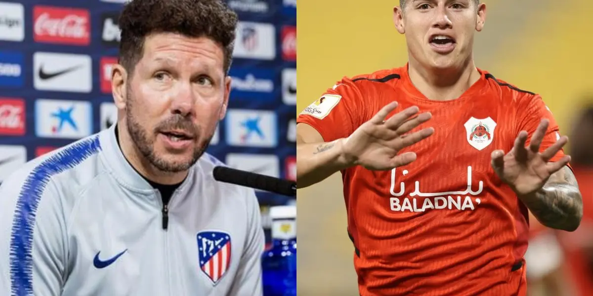 El colombiano James Rodríguez quiere regresar a España y el Atlético de Madrid es una oportunidad.