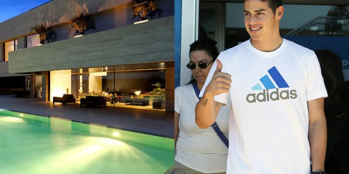 El colombiano James Rodríguez tiene ingresos millonarios y su salario anual le da para comprarse una mansión en Europa sin ningún problema, como la que tiene en España.