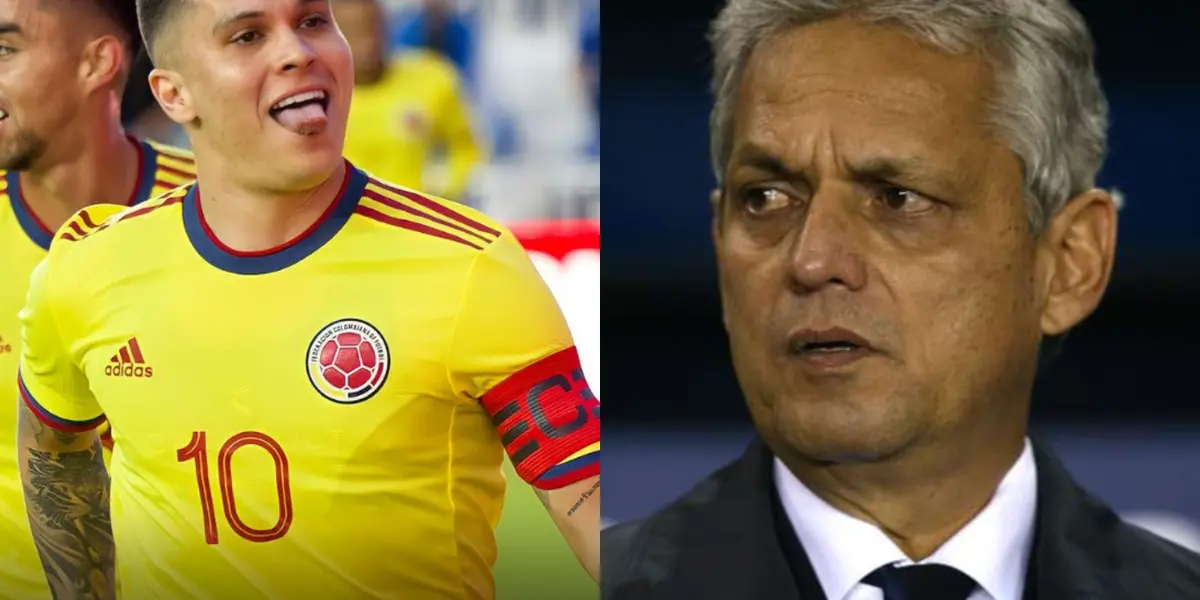 El colombiano Juan Fernando Quintero estaba de acuerdo con salir del partido por sus problemas musculares, pero tendría una molestia con Rueda por un motivo.