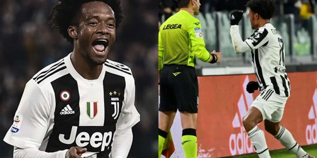 El colombiano Juan Guillermo Cuadrado con la Juventus celebra a lo grande cuando hace gol, es un espectáculo y los hinchas están atentos a darle su opinión.