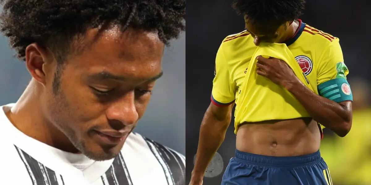 El colombiano Juan Guillermo Cuadrado no pasa por un buen momento, pese a que en la Juventus últimamente no le ha ido tan mal.