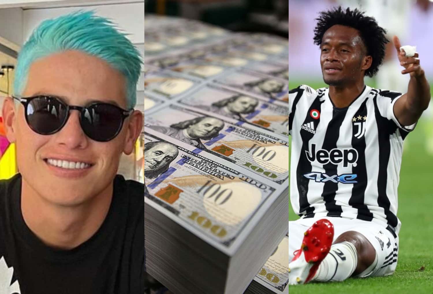 El colombiano Juan Guillermo Cuadrado se quedó en la Juventus pero tuvo un bajón de sueldo considerable.