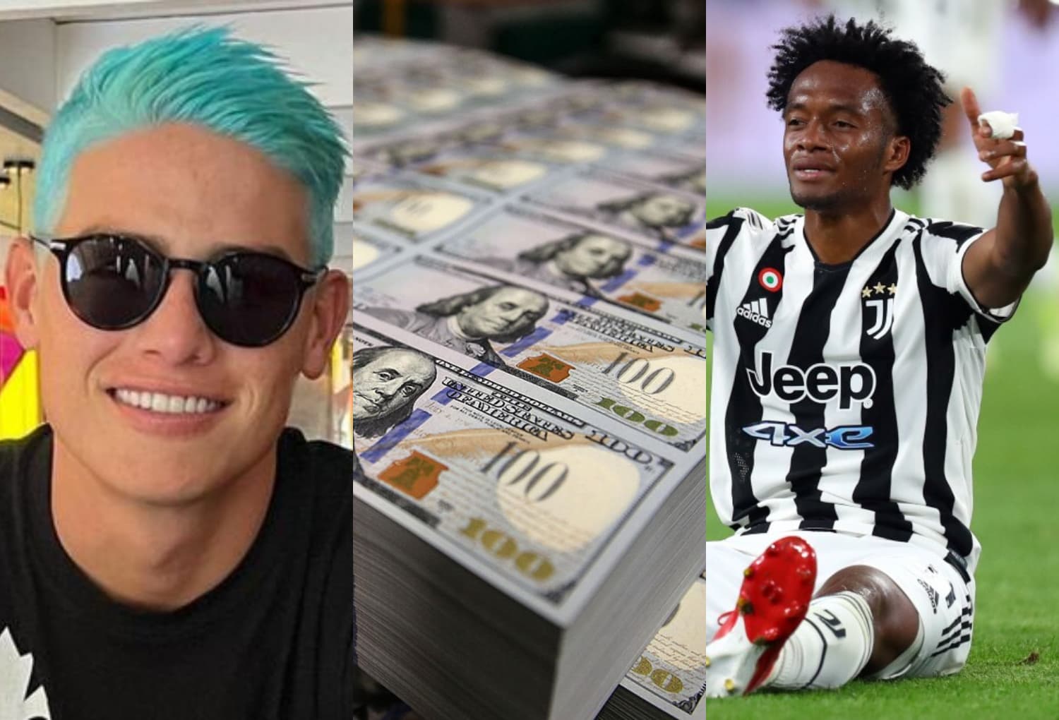 El colombiano Juan Guillermo Cuadrado se quedó en la Juventus pero tuvo un bajón de sueldo considerable.