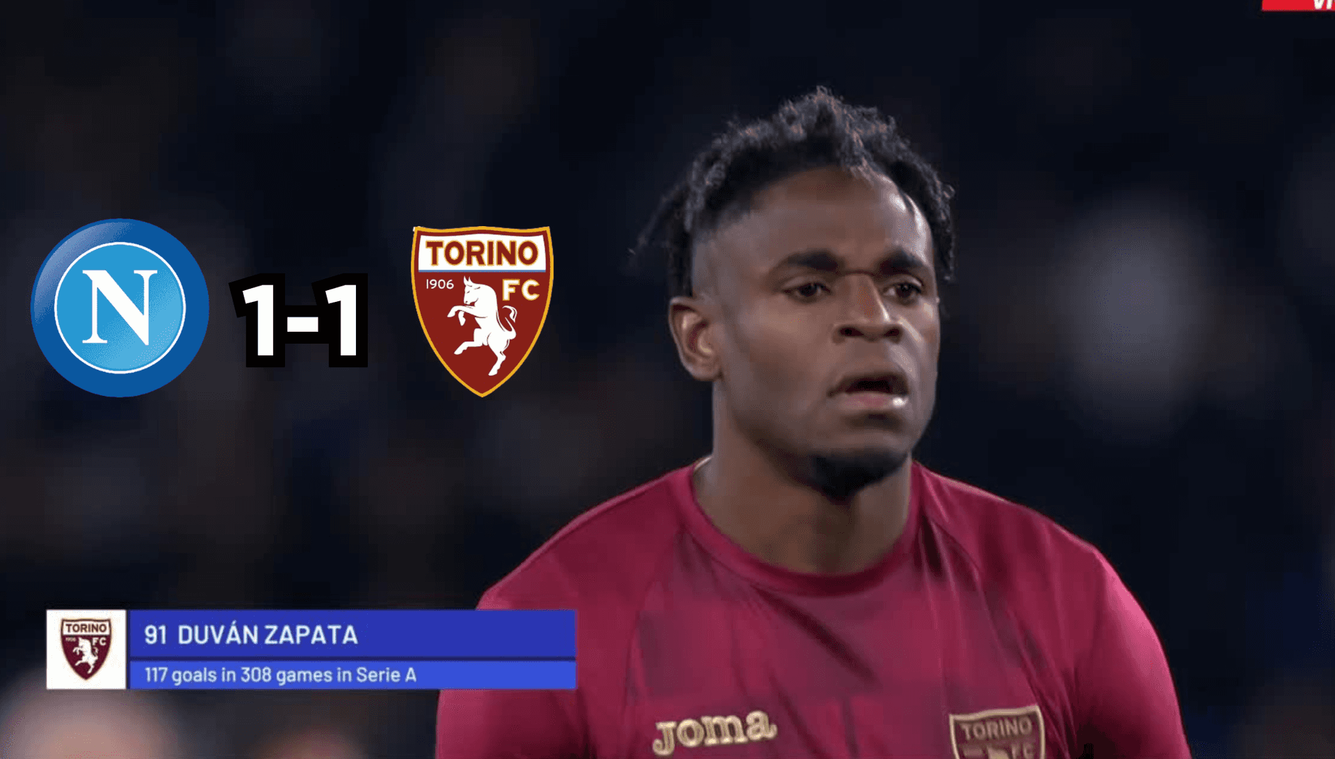 El colombiano jugó los 90 minutos en el empate 1-1 por Serie A. FOTO: ESPN