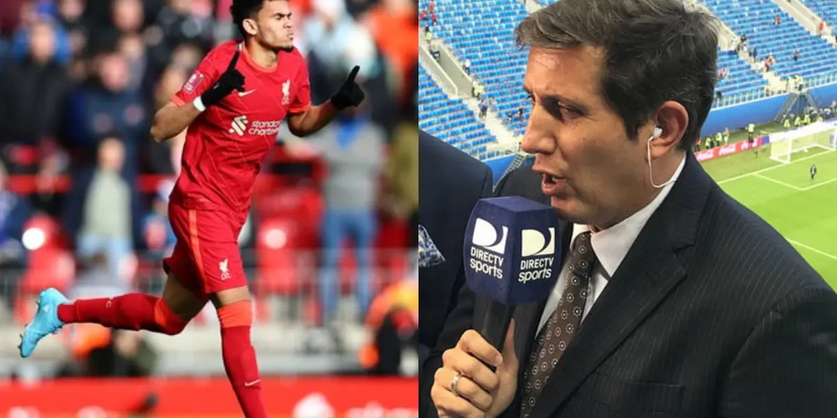 El colombiano Luis Díaz debutó con el Liverpool y fue elogiado por el periodista argentino Juan Pablo Varsky.