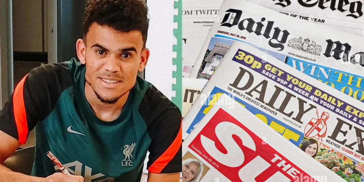 El colombiano Luis Diaz es el nuevo jugador del Liverpool de Inglaterra y su fichaje ha hecho eco en toda la prensa internacional.