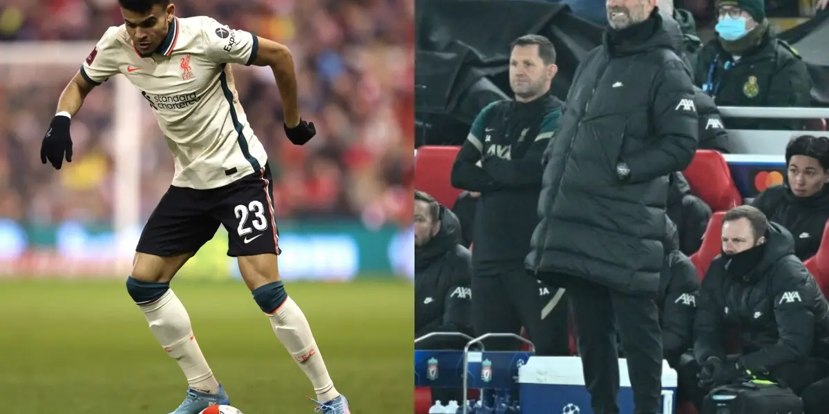 El colombiano Luis Díaz estuvo presente en la nueva victoria del Liverpool, pero sufrió un cambio de posición en el esquema táctico de Jürgen Klopp.