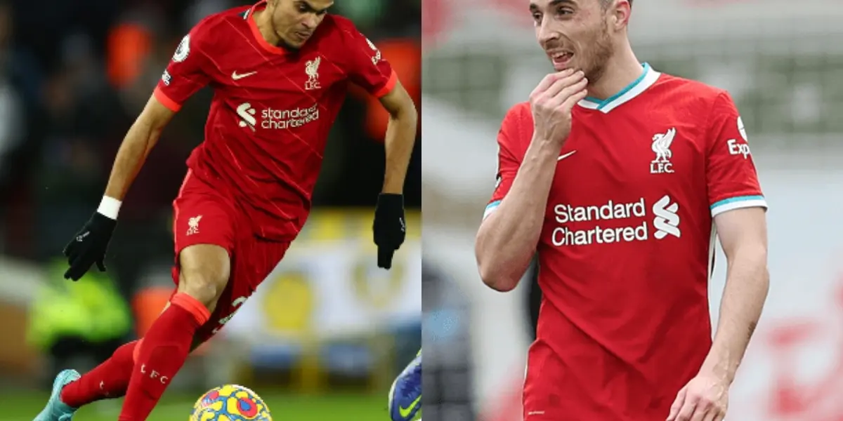 El colombiano Luis Díaz fue muy bien observado por Diogo Jota desde el banquillo.