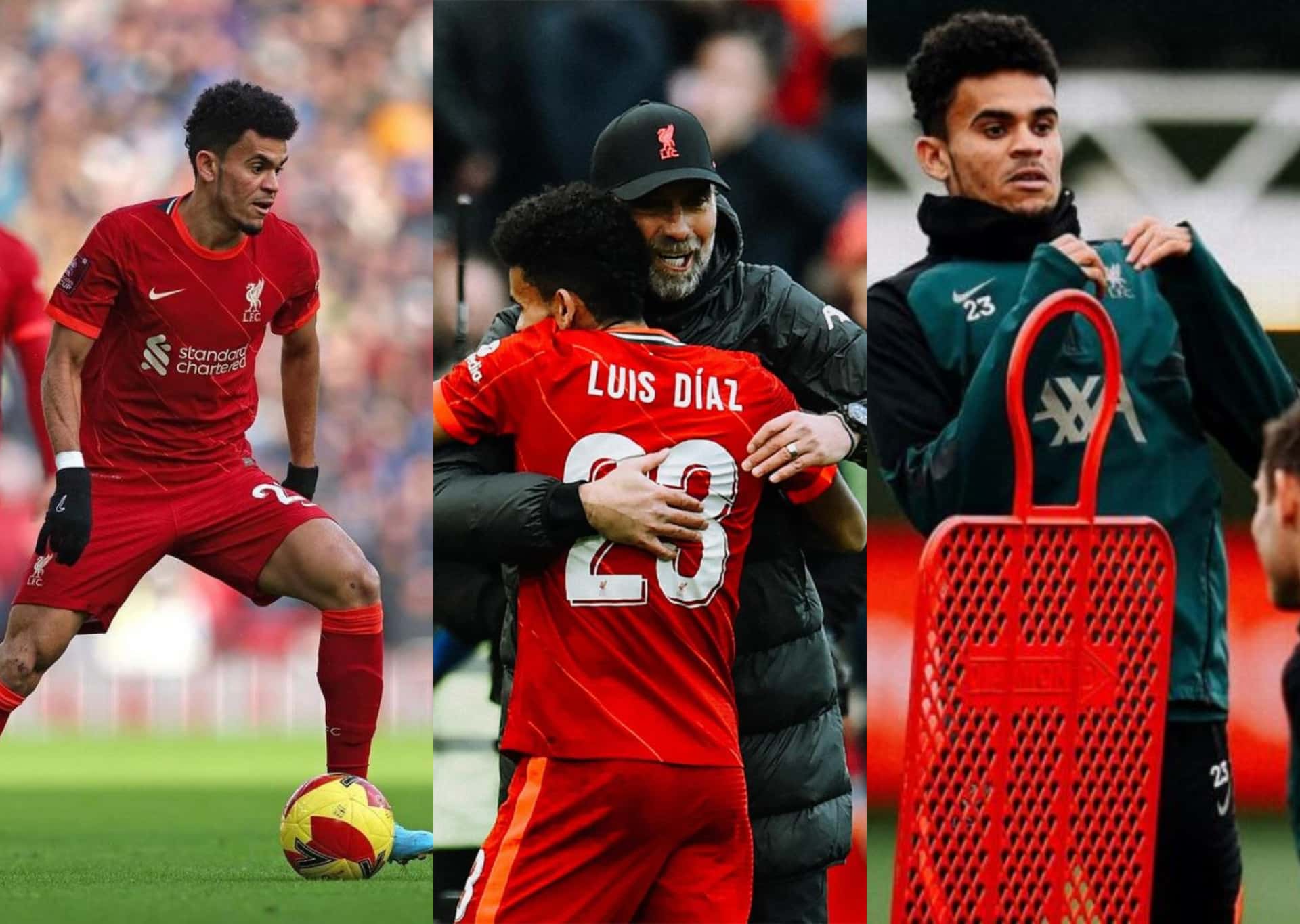 El colombiano Luis Díaz no ha parado de recibir elogios en Inglaterra por su debut y es que ha sido catalogado como un crack hasta en los entrenamientos.