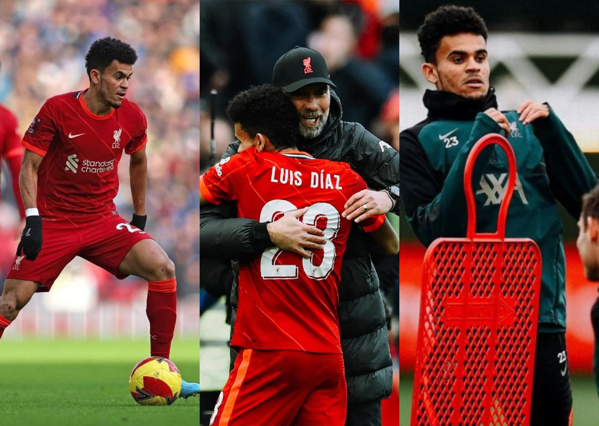 El colombiano Luis Díaz no ha parado de recibir elogios en Inglaterra por su debut y es que ha sido catalogado como un crack hasta en los entrenamientos.