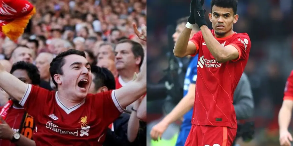 El colombiano Luis Díaz jugó 88 minutos completos en su segundo partido y fue ovacionado por todo el estadio del Liverpool.