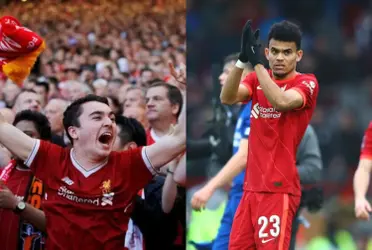 El colombiano Luis Díaz jugó 88 minutos completos en su segundo partido y fue ovacionado por todo el estadio del Liverpool.