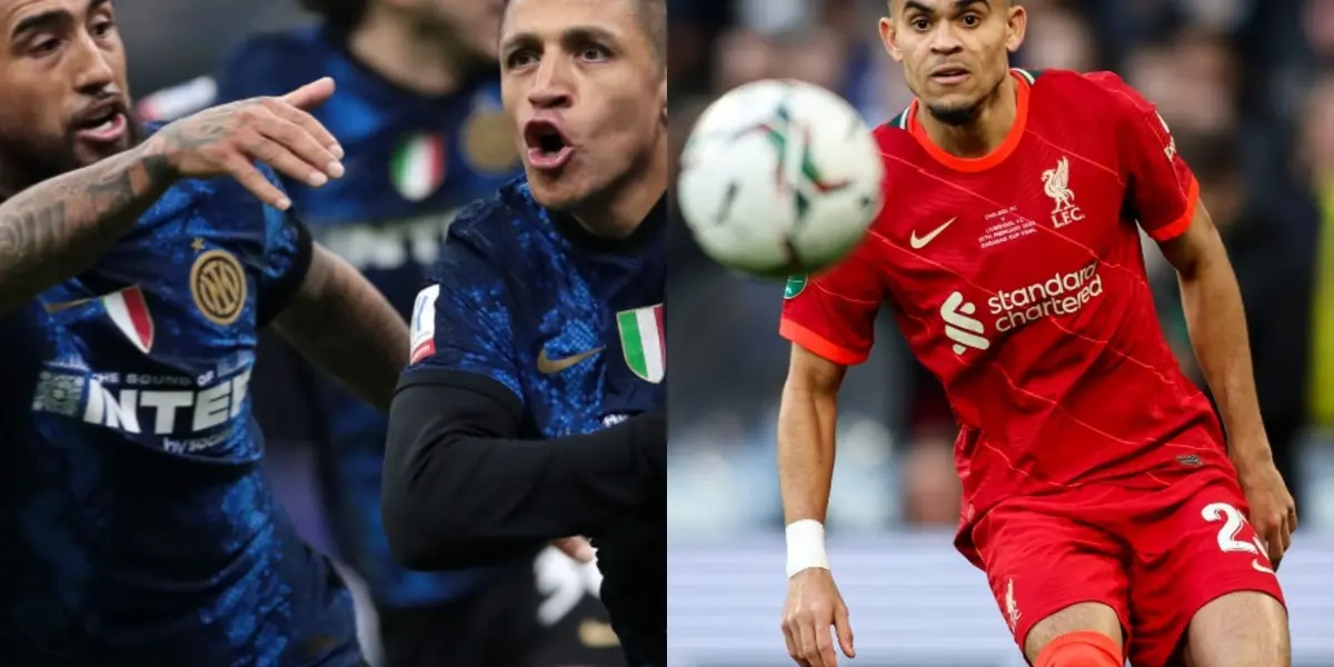 El colombiano Luis Díaz jugó pocos minutos en la Champions League y tuvo una jugada trascendental donde no pudo definir el partido por culpa de Arturo Vidal.