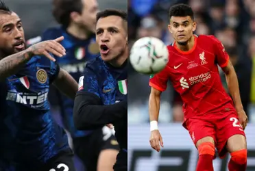 El colombiano Luis Díaz jugó pocos minutos en la Champions League y tuvo una jugada trascendental donde no pudo definir el partido por culpa de Arturo Vidal.