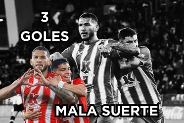 El colombiano Luis Javier Suárez anotó un triplete y le llegó el karma de inmediato.