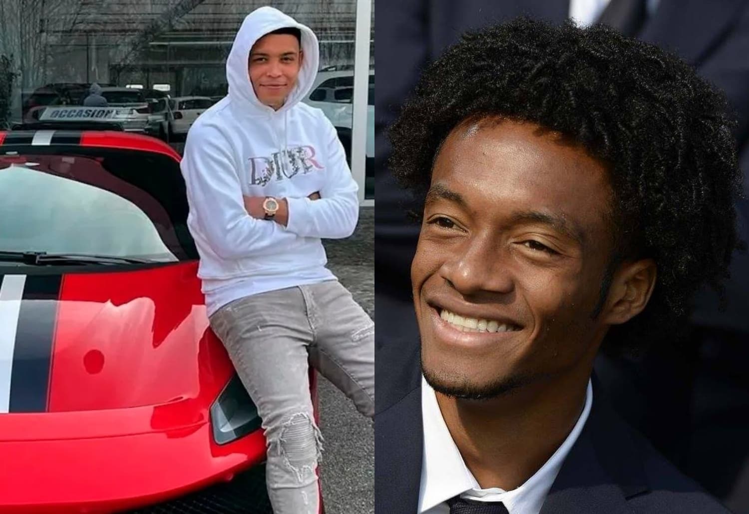 El colombiano Luis Muriel sufrió una broma bastante pesada con uno de sus autos.