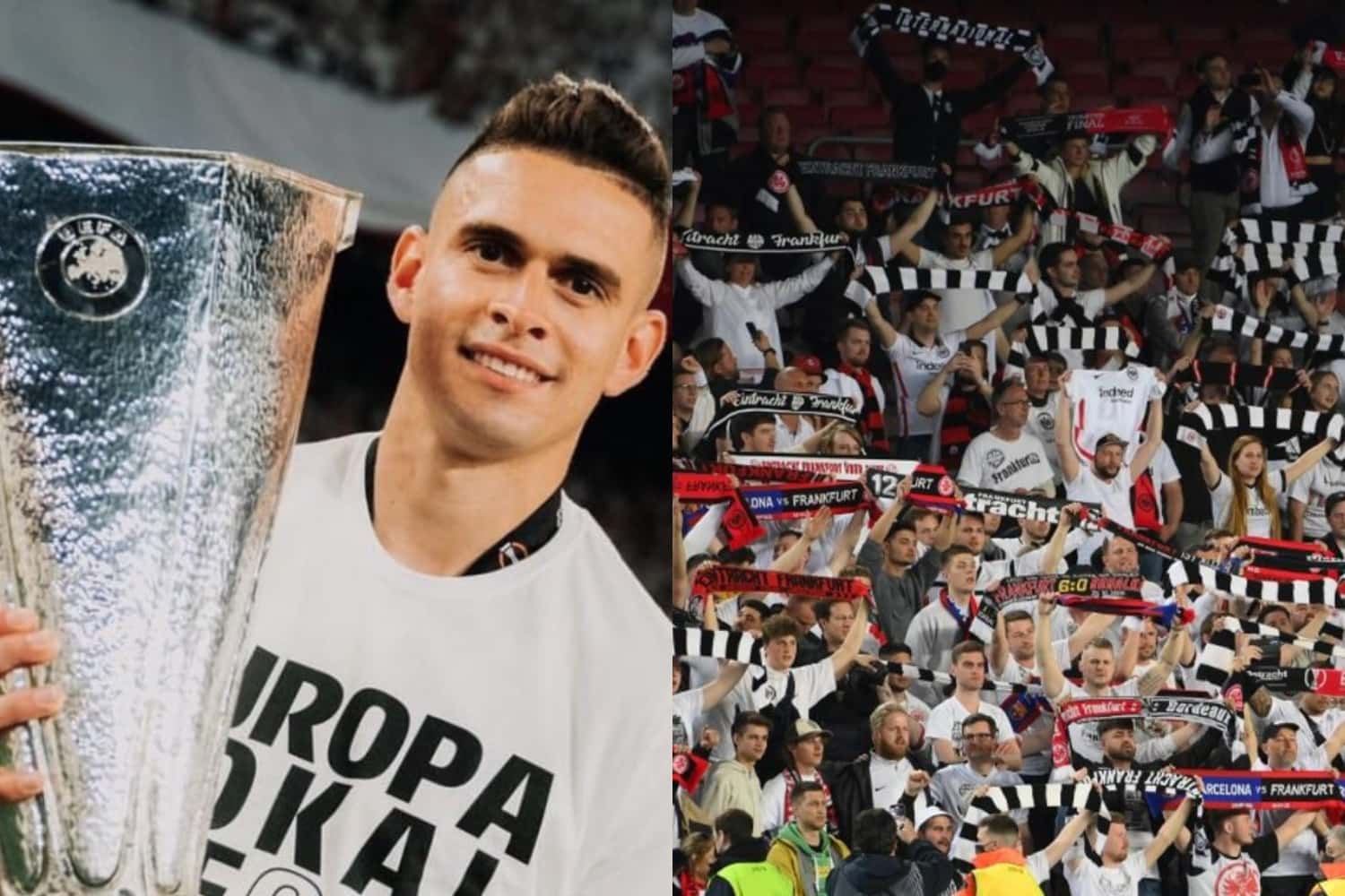 El colombiano marcó el gol que le dio el título a Frankfurt de la Europa League y salió figura en el partido final de la competencia.