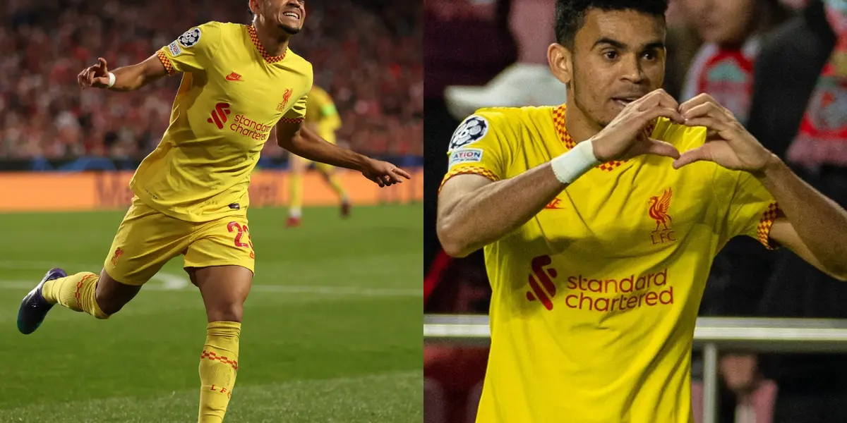 El colombiano marcó el tercer gol de Liverpool ante Benfica y se mostro muy feliz por su primera anotación en la competencia europea.