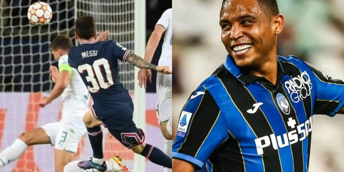 El colombiano marcó un golazo con su club al mero estilo de los remates del argentino Lionel Messi.