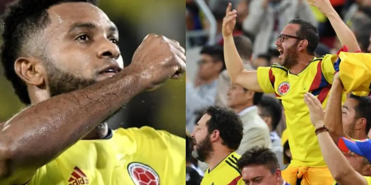 El colombiano Miguel Ángel Borja se metió con los hinchas; los mandó a jugar y hacer los goles en vez de él, hay un vídeo que captó el momento.