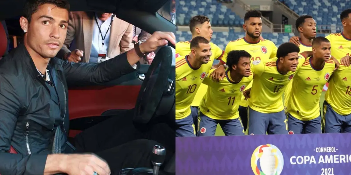 El colombiano Miguel Ángel Borja tiene uno de los autos de la colección de Cristiano Ronaldo, Borja sin tanto marketing puede jactarse de tenerlo y el carro es un clásico que nunca pasa de moda.