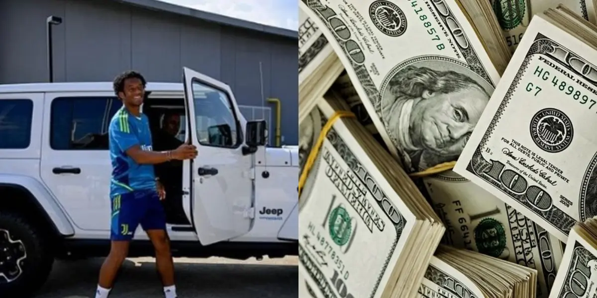 El colombiano presumió en las redes sociales una lujosa camioneta en lo que fue el comienzo de sus entrenamientos en Italia.