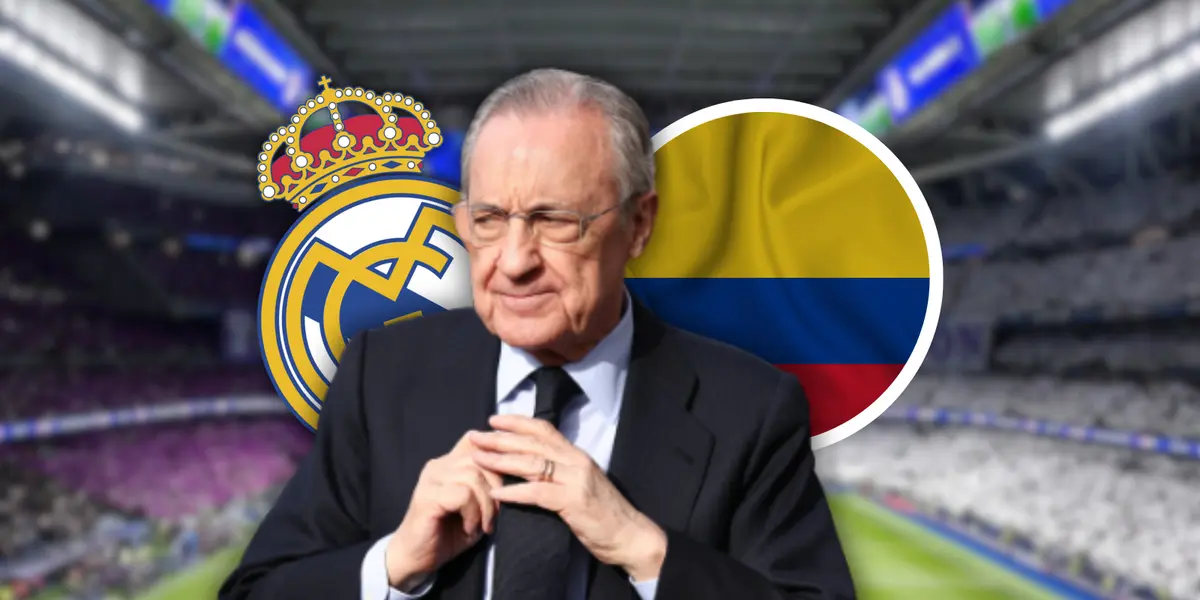 El colombiano que una leyenda del Real Madrid podría proponerle a Florentino Pérez Foto: Escudoteca, Pexels y Real Madrid