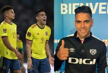 El colombiano Radamel Falcao pasó la página de la Selección Colombia y ahora apunta a una meta con el Rayo Vallecano. 