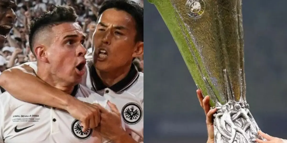 El colombiano Rafael Santos Borré hizo historia al salir campeón de la Europa League y siendo protagonista.