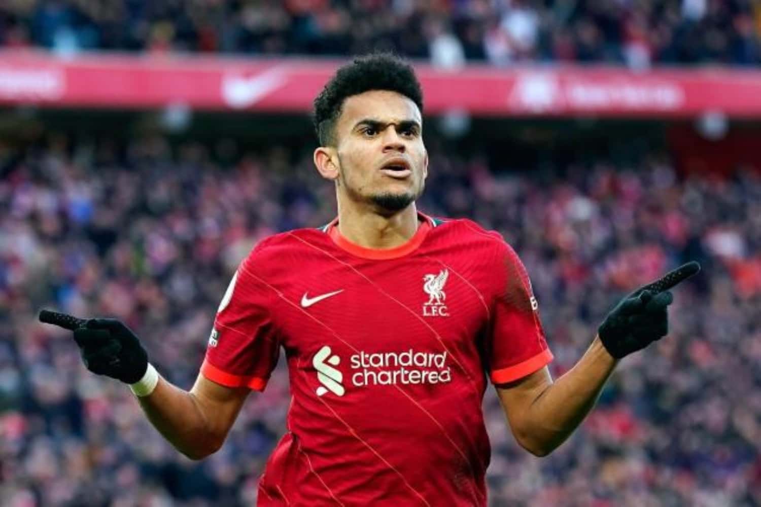 El colombiano reemplazó a Digo Jota para la segunda parte en la victoria de Liverpool 3-2 ante Villarreal.