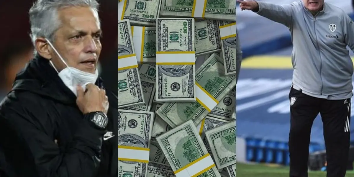 El colombiano Reinaldo Rueda tiene un alto salario en la Selección Colombia, pero los honorarios de Marcelo Bielsa son más altos.