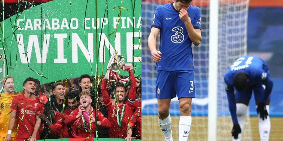 El colombiano salió campeón con Liverpool en la EFL Cup luego de vencer por penalis a Chlesea.