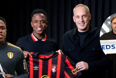 El colombiano salió de Leeds para fichar de manera sorpresiva con Bournemouth