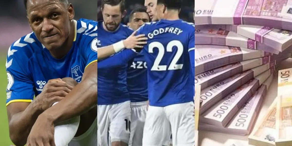 El colombiano se volvió a lesionar con Everton en el debut en la Premier League