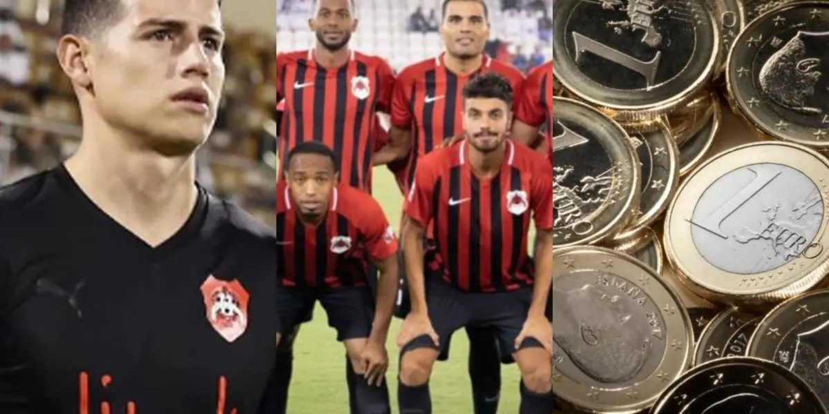 El colombiano sigue en caída tras su arribo al club catarí