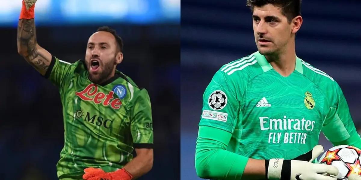 El colombiano superó al arquero belga que milita en el Real Madrid.