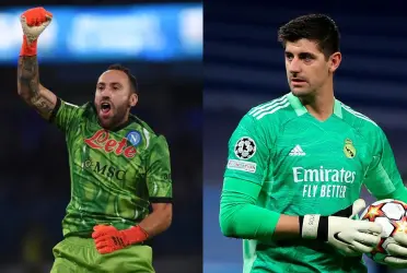 El colombiano superó al arquero belga que milita en el Real Madrid.