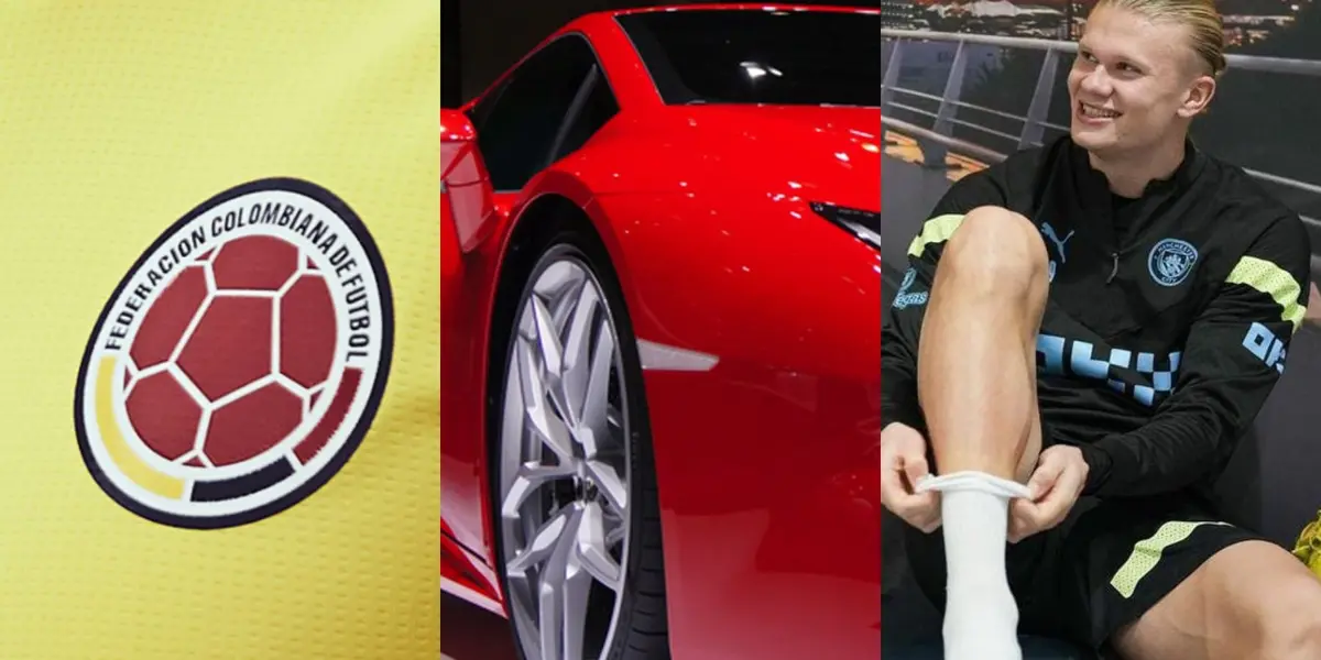 El colombiano tiene en su parqueadero uno de los autos de la marca que usa la estrella del Manchester City, Erling Haaland.