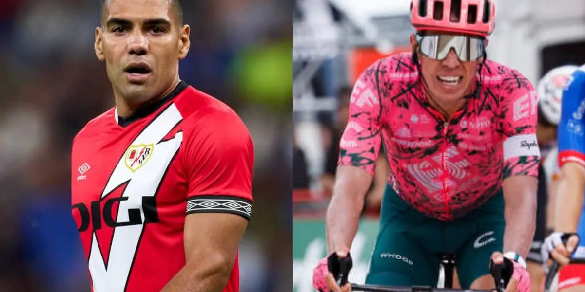 El colombiano tuvo un gesto con su compatriota quien compite en la Vuelta a España