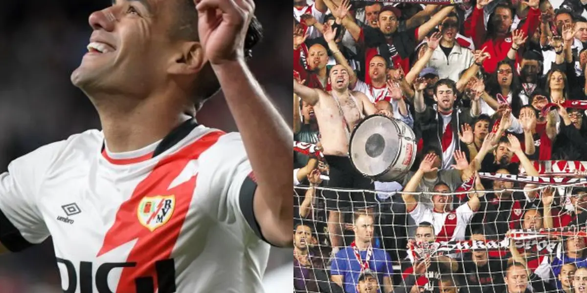 El colombiano volvió al gol luego de una larga lesión y le dio el empate al Rayo ante Real Sociedad.