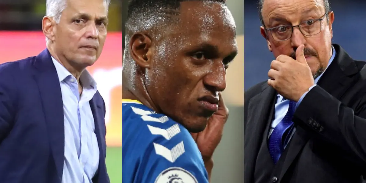 El colombiano Yerry Mina volvió a entrenar y le mandó un mensaje claro a Rafael Benítez y Reinaldo Rueda sobre su continuidad deportiva.