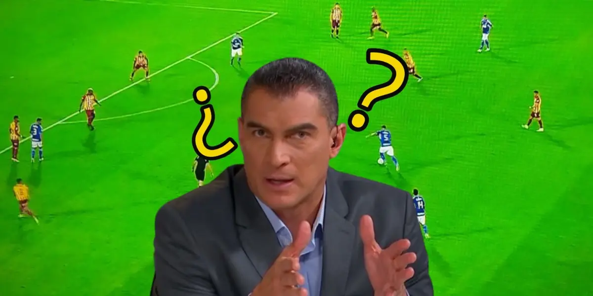 El comentarista de Win Sports mostró desagrado por el cotejo entre bogotanos y tolimenses.