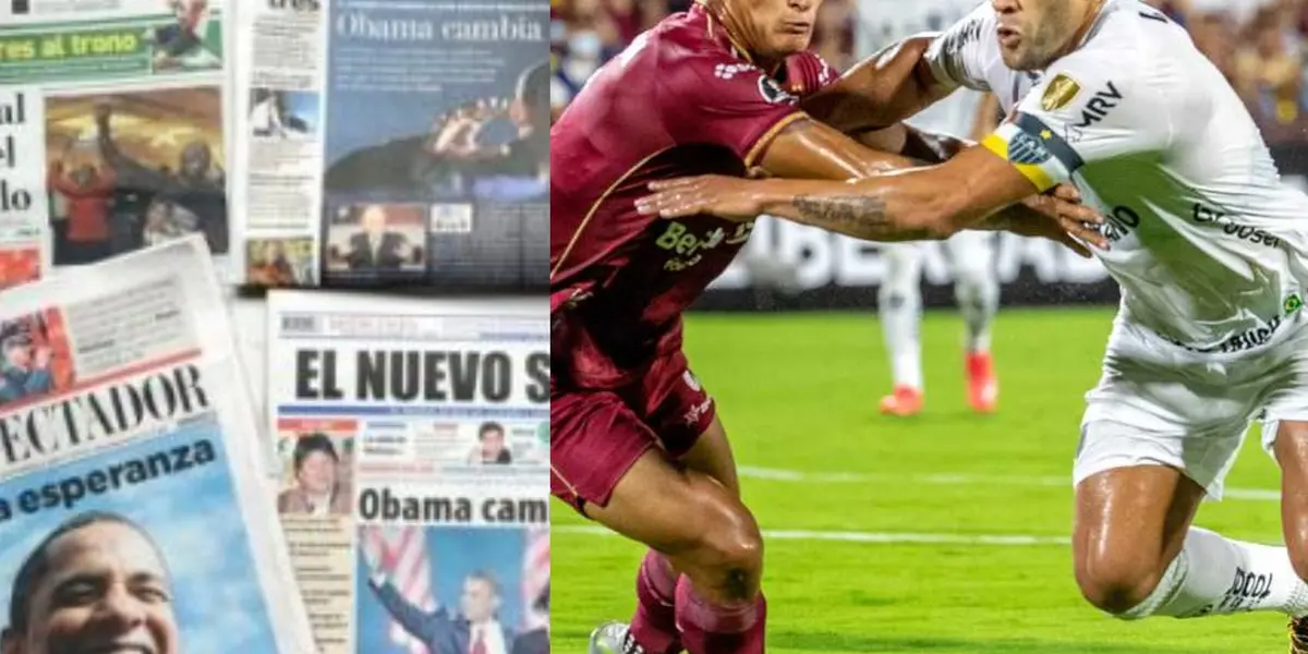 El conjunto pijao no pudo iniciar de la mejor forma su participación en la Copa Libertadores, luego de una derrota 2-0 en condición de local frente al Atlético de Mineiro. La prensa nacional resumio de forma negativa el partido.