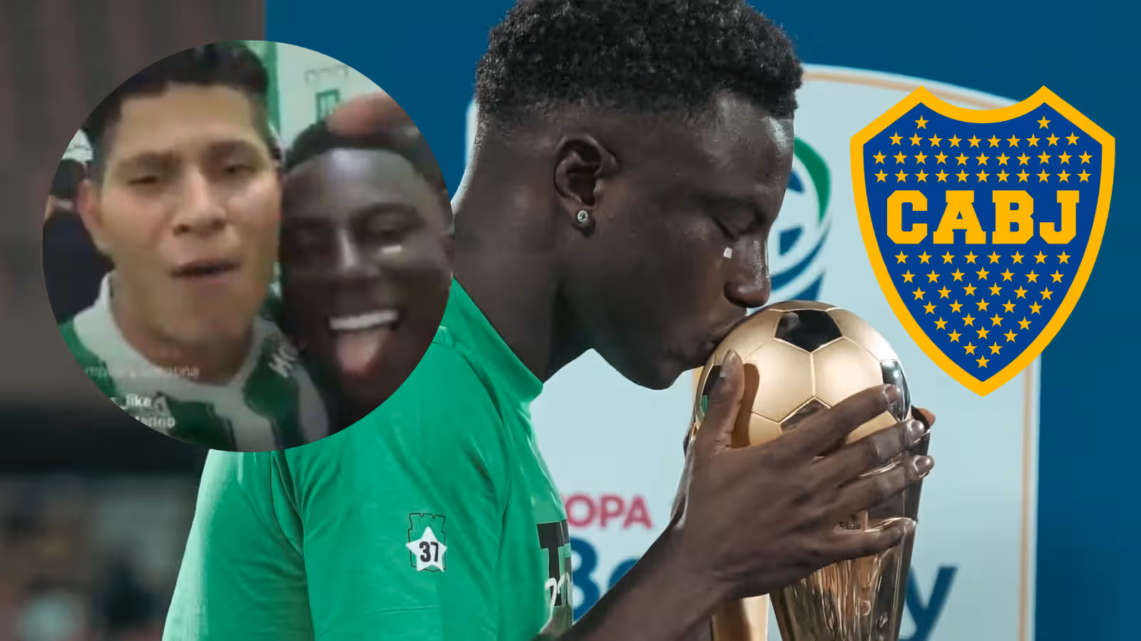 El consejo de Jorman Campuzano a Boca Juniors por Marino Hinestroza Foto: Nacionaloficial, Captura de X y Escudoteca
