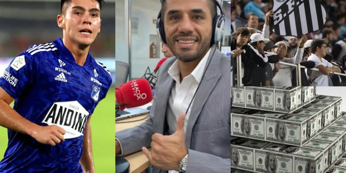 El crack de Millonarios estaría muy cerca de fichar con Santos de Brasil donde ha militó el gran rey Pelé