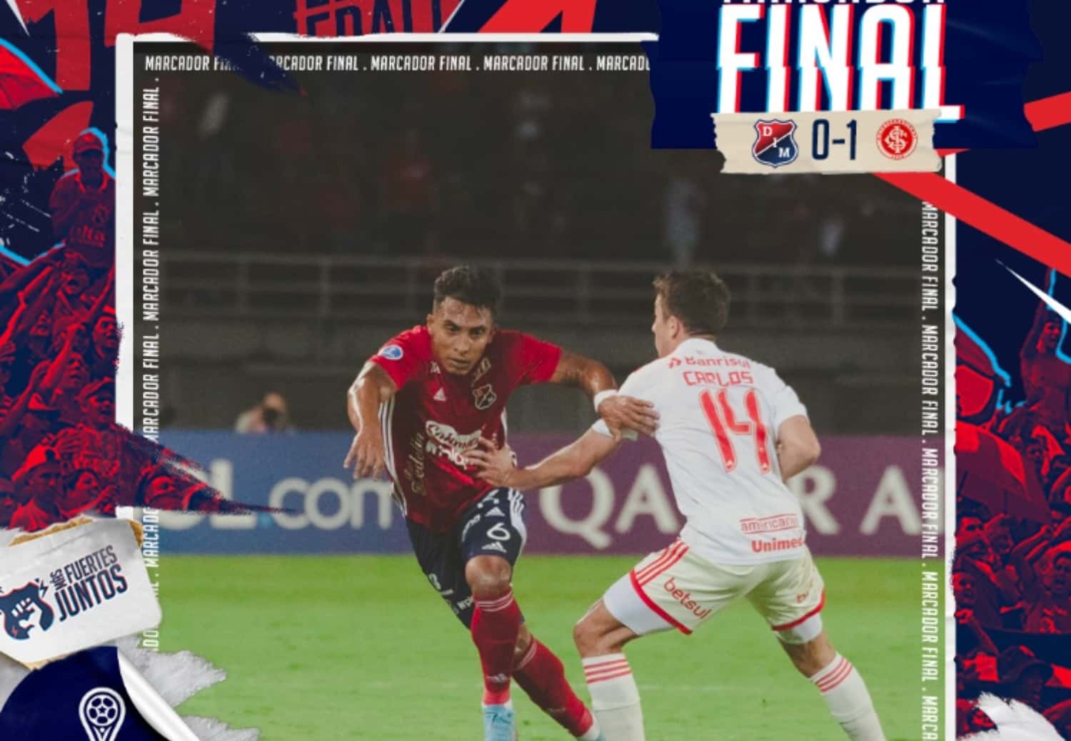 El cuadro rojo perdió por la mínima diferencia ante Internacional y los hinchas arremetieron contra 2 jugadores y su técnico como principales responsables.