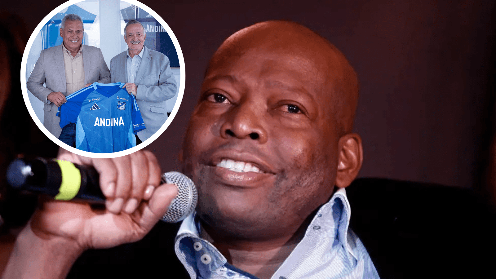 El curioso cruce entre el ex futbolista y el nuevo entrenador de Millos con un llamativo pedido Foto: Faustino Asprilla y MFC